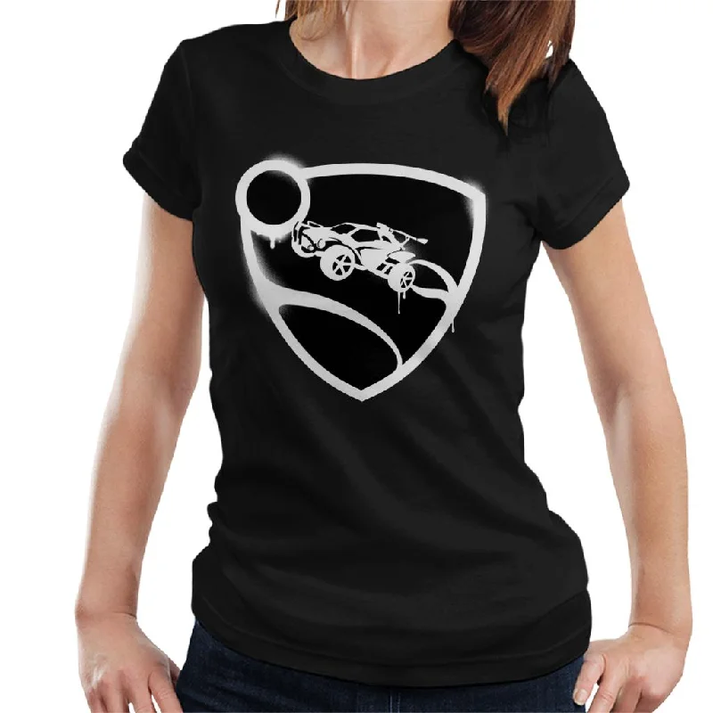Rocket League Spray Painted Logo Women's T-Shirt-- Anti-Pilling Machine Wash Handmade