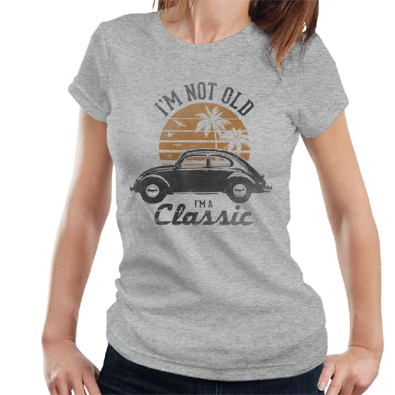 Volkswagen Im Not Old Im A Classic Women's T-Shirt-- Seamless Knitted Crochet