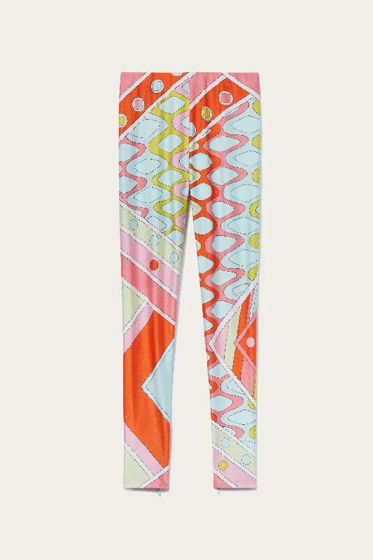 Vivara-Print Leggings Trendy Faux Suede Leggings