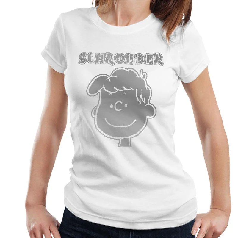Peanuts I Am Schroeder Reflective Women's T-Shirt-- Lace Blend Ribbed Blend Corduroy Blend