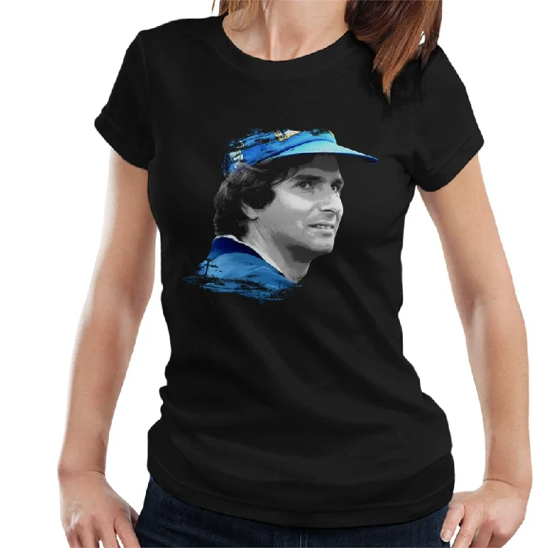 Motorsport Images Nelson Piquet Women's T-Shirt-- Iron Safe Non-Iron Wrinkle Free