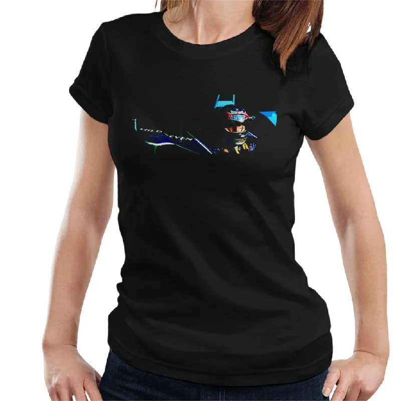 Motorsport Images Michael Schumacher Benetton B194 Women's T-Shirt-- Boxy Fit Fitted Loose