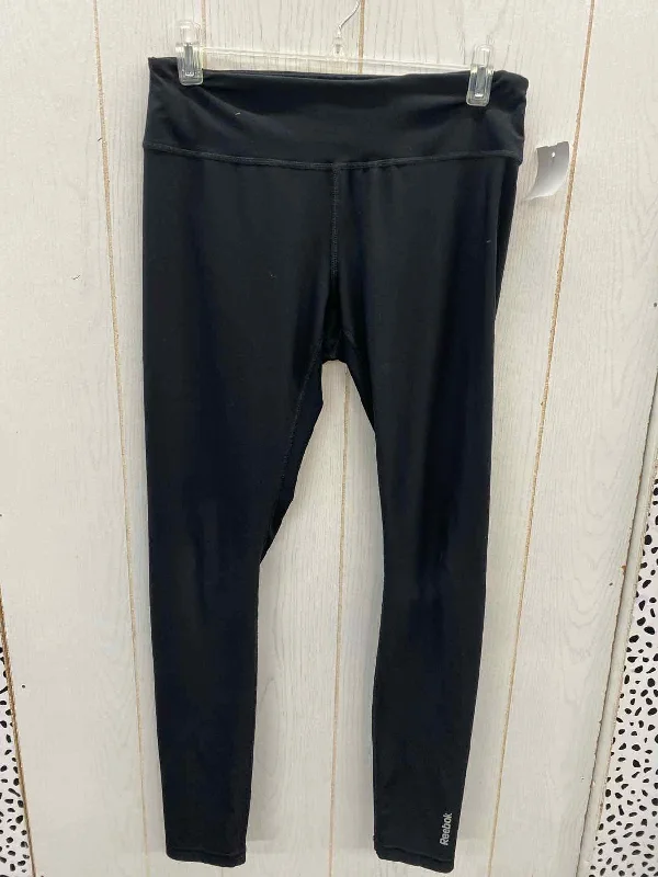 Reebok Black Womens Size M Leggings Chic Smooth Fit Leggings