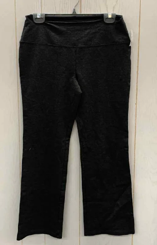 Liz Claiborne Gray Womens Size 12P Leggings Comfortable Capri-Length Leggings