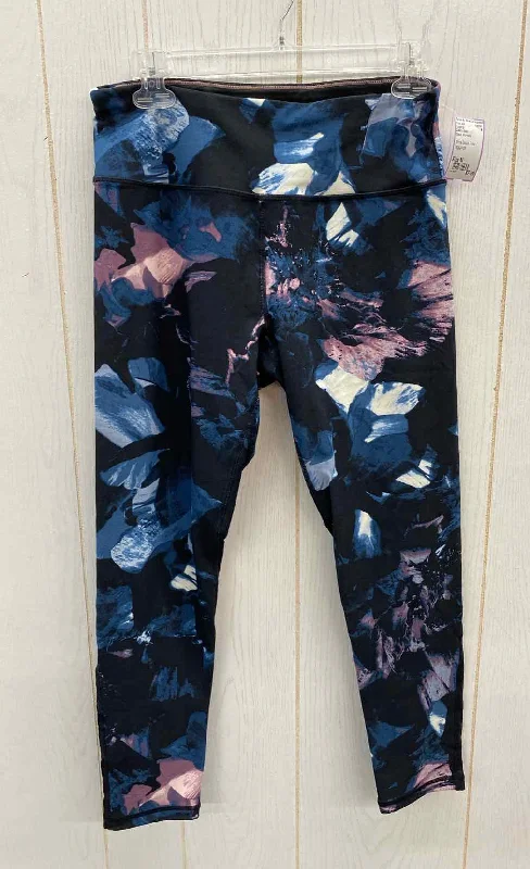 Calvin Klein Black Womens Size M Leggings Stylish Ankle-Length Leggings