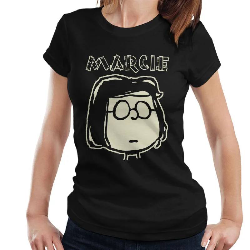 Peanuts I Am Marcie Glow In The Dark Women's T-Shirt-- Cozy Warm Stylish