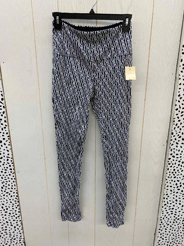 Liz Claiborne Navy Womens Size XS Leggings Comfortable Bootcut Workout Leggings