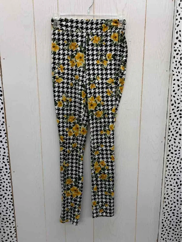 Black Womens Size M Leggings Stylish Ankle-Length Leggings