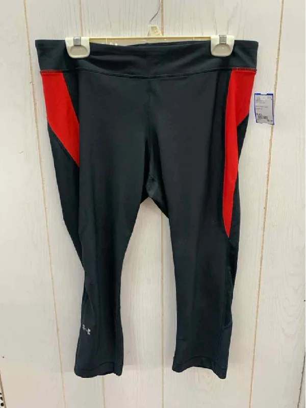 Under Armour Black Womens Size L Leggings Stylish Winter-Ready Leggings