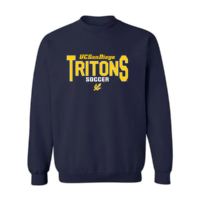 UCSD - NCAA Women's Soccer : Ellie Trevino - Classic Shersey Crewneck Sweatshirt Hoodie with Hidden Zipper Minimalist Clean