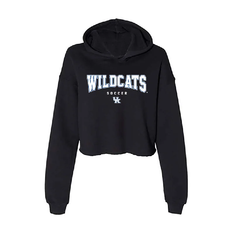 Kentucky - NCAA Women's Soccer : Sydni Fink - Women's Crop Fleece Hoodie Hoodie with Rhinestones Sparkly Elegant
