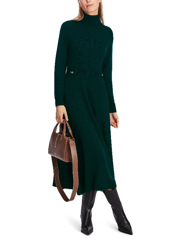 MARC CAIN Green Dress Boatneck Modish Everyday