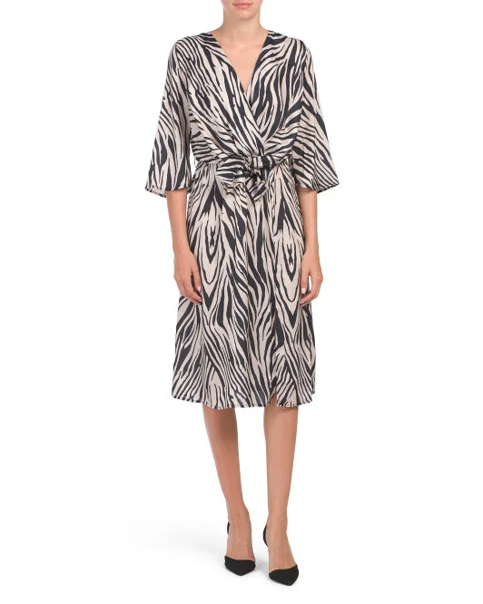 Italian Animal Print Dress by Lola Tunics Yoga stretchy
