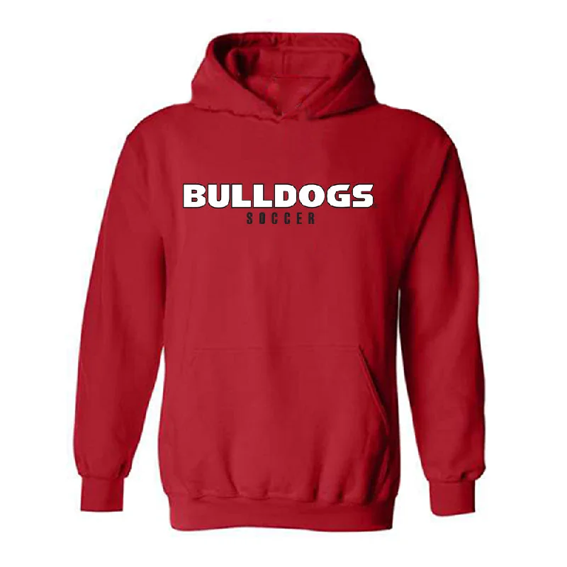 Georgia - NCAA Women's Soccer : Jordan Brown - Classic Shersey Hooded Sweatshirt Hoodie with Neon Bright Vibrant