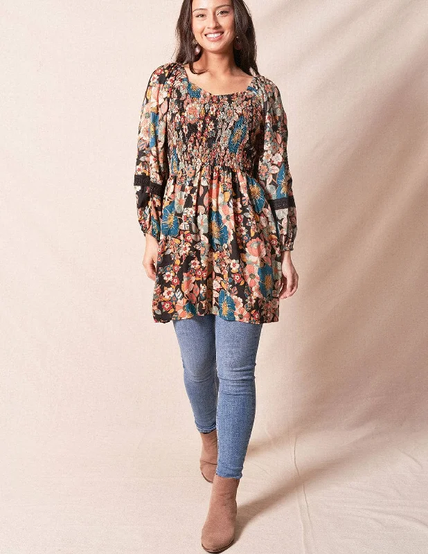 Elodie Crochet Tunic Dress - Overstock Clearance Tunics Seasonal trendy