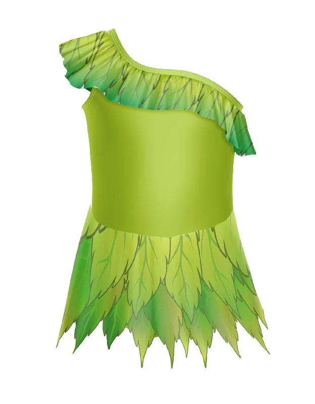 Fairy Ballet Pixie One Shoulder with Ruffle Dress Tunics Occasion special