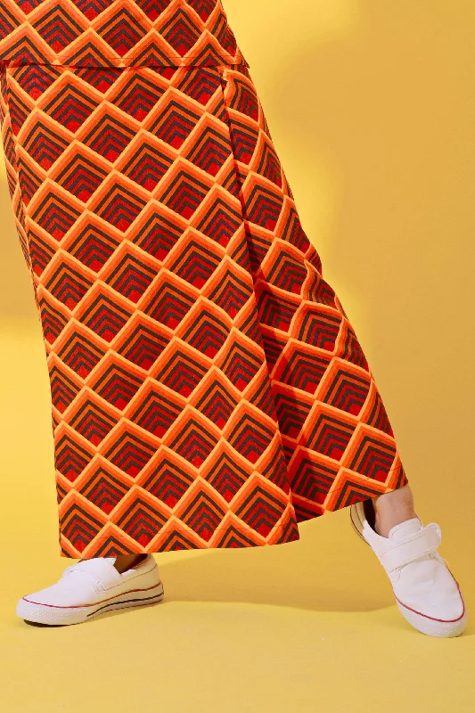 The Spring Folded Skirt - Sunrise Print velvet skirt sumptuous