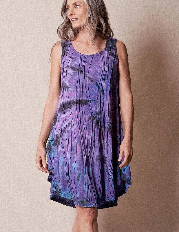 Jaya Tie-Dye Sleeveless Tunic Dress Tunics New arrival