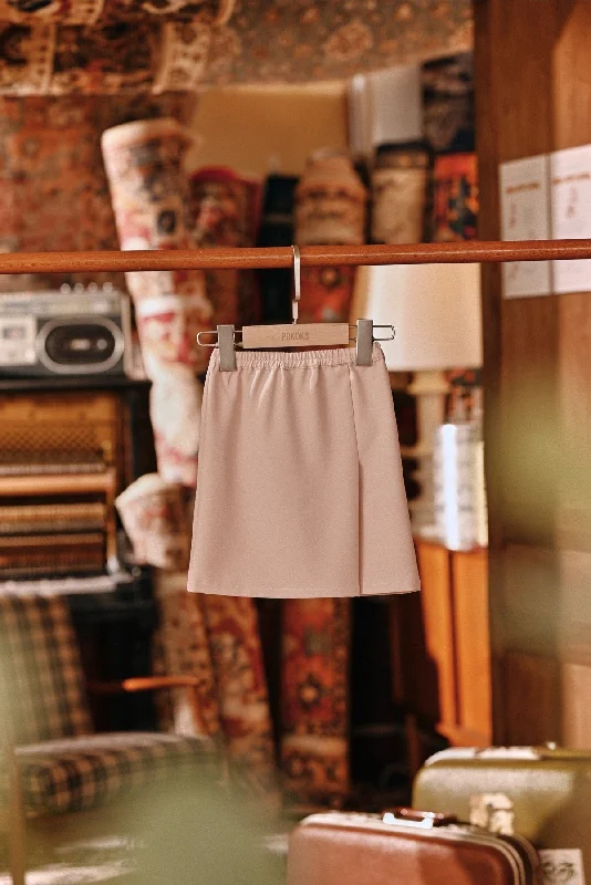 The Akar Kita Babies Folded Skirt - Almond Sand corduroy skirt durable