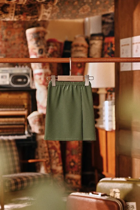 The Akar Kita Babies Folded Skirt - Sage Green lace skirt elegant