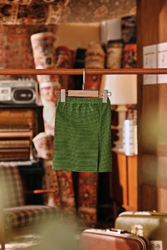 The Akar Kita Babies Folded Skirt - Greenflux silk skirt luxurious