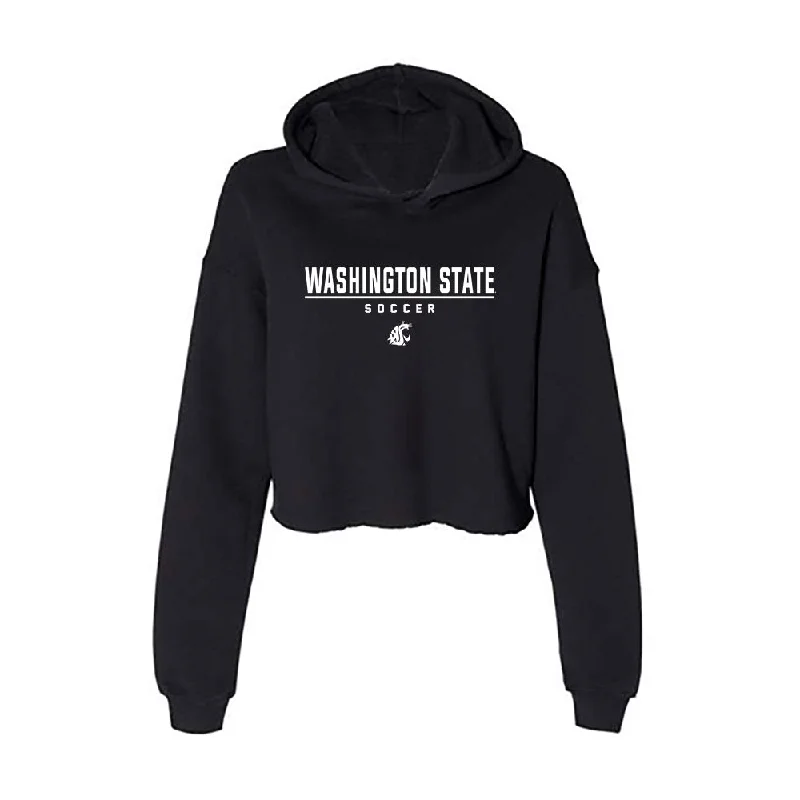 WSU - NCAA Women's Soccer : Jamuna Williams - Women's Crop Fleece Hoodie Oversized Hoodie Comfort Casual