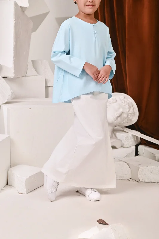 The Kita Menang Folded Skirt - White patchwork skirt art