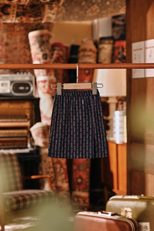 The Akar Kita Babies Folded Skirt - Ocean Streak silk skirt sleek