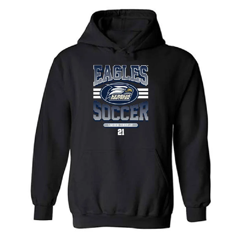 Georgia Southern - NCAA Women's Soccer : Lauren Connelly - Classic Fashion Shersey Hooded Sweatshirt Hoodie with Fur Luxurious Winter Georgia Southern - NCAA Women's Soccer : Lauren Connelly - Classic Fashion Shersey Hooded Sweatshirt Hoodie with Fur Luxurious Winter