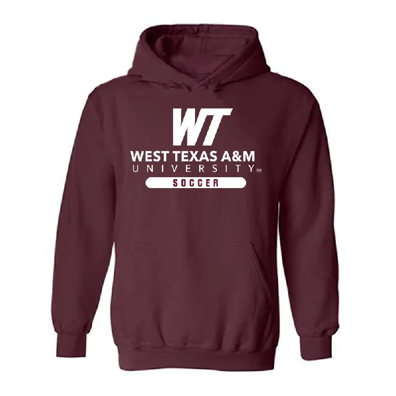 WTAMU - NCAA Women's Soccer : Adjeley Kpobi - Hooded Sweatshirt Hoodie with Hem Drawcord Adjustable Customizable