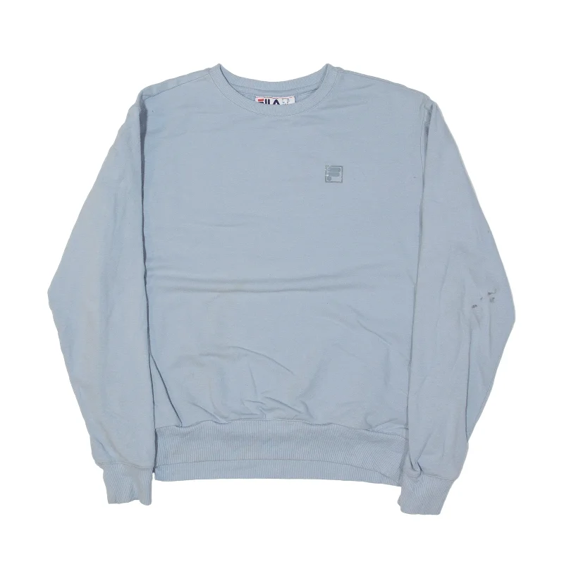 FILA Sweatshirt Blue Womens M Hooded Sweatshirt Casual Wear Street Style