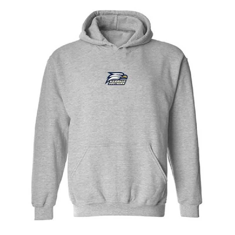 Georgia Southern - NCAA Women's Soccer : Lauren Connelly - Classic Fashion Shersey Hooded Sweatshirt Hoodie with Emblem Brand Identity Georgia Southern - NCAA Women's Soccer : Lauren Connelly - Classic Fashion Shersey Hooded Sweatshirt Hoodie with Emblem Brand Identity