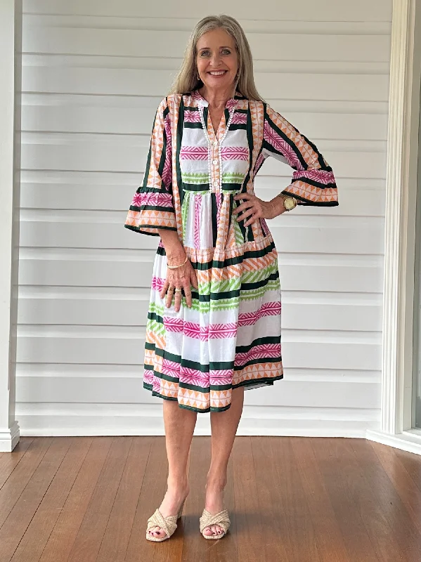 Carla Print Dress - Multi Tunics Luxurious high-end