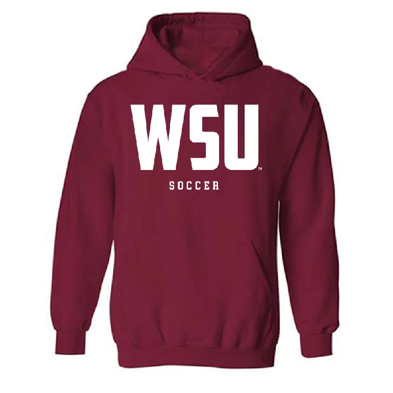 WSU - NCAA Women's Soccer : Jamuna Williams - Classic Shersey Hooded Sweatshirt Hoodie with Thumb Holes Functional Cozy