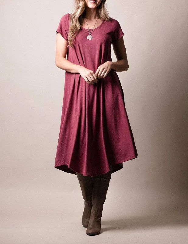 Bamboo Swing Dress - Tibetan Red Tunics Brand named