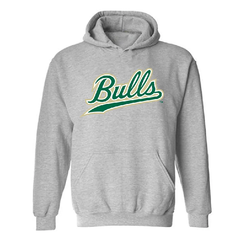 USF - NCAA Women's Soccer : Gentiana Fetaj - Classic Fashion Shersey Hooded Sweatshirt Hoodie with Zipper Placket Modern Functional