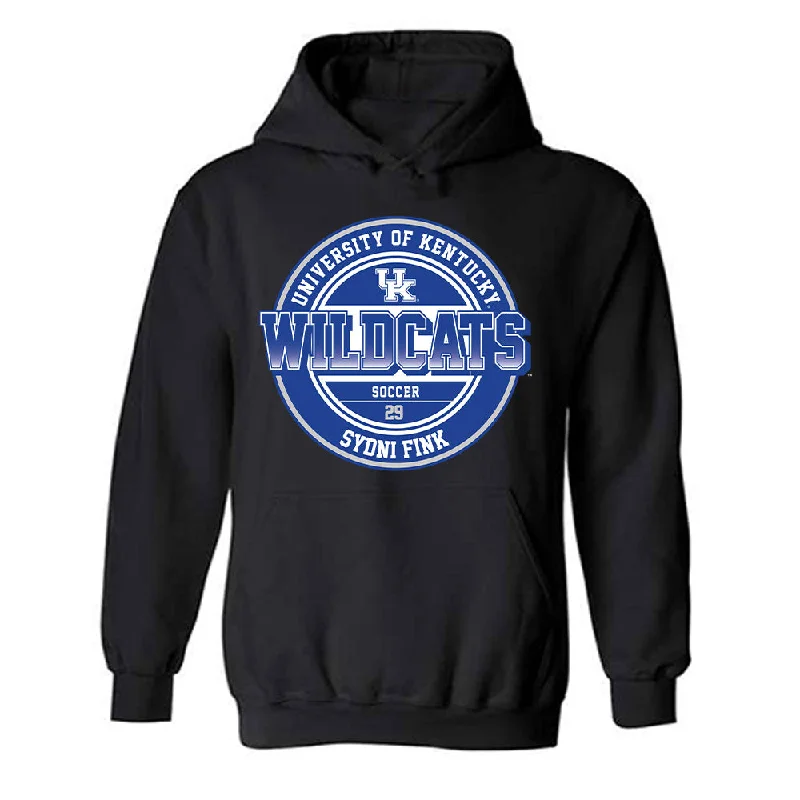 Kentucky - NCAA Women's Soccer : Sydni Fink - Classic Fashion Shersey Hooded Sweatshirt Hoodie with Gradient Ombre Colorful
