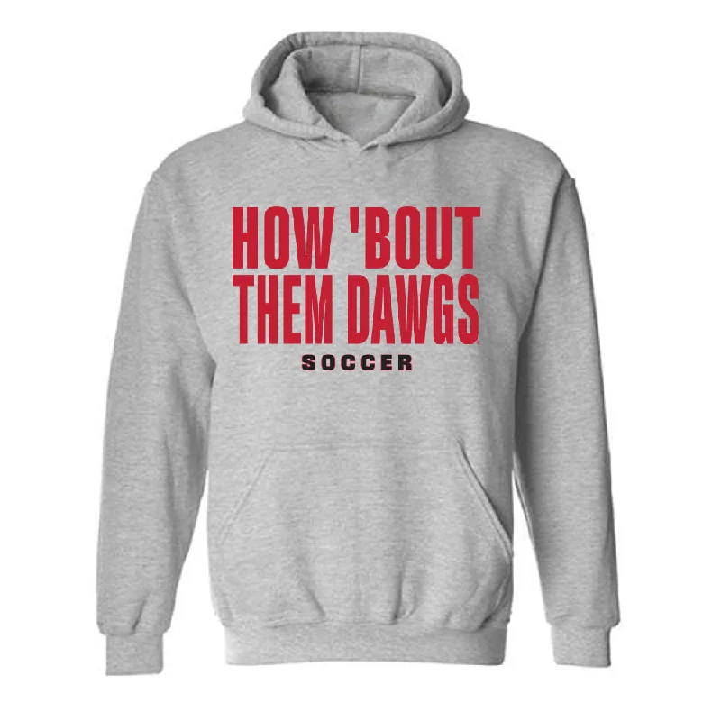 Georgia - NCAA Women's Soccer : Jordan Brown - Classic Shersey Hooded Sweatshirt Hoodie with Pattern Geometric Abstract