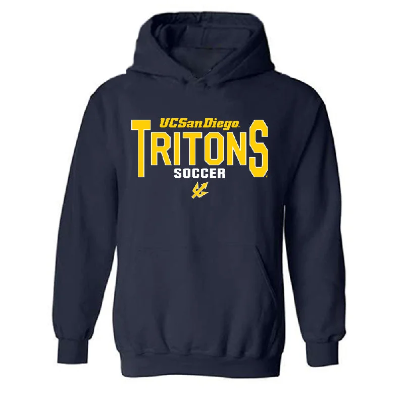 UCSD - NCAA Women's Soccer : Ellie Trevino - Classic Shersey Hooded Sweatshirt Hoodie with Ribbed Neckline Snug Warm