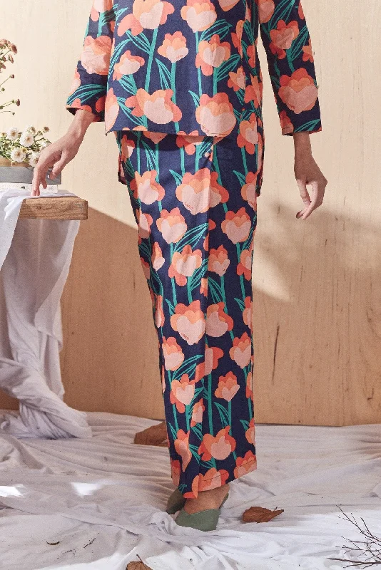 The Balik Women Buttons Folded Skirt - Gembira silk skirt lustrous