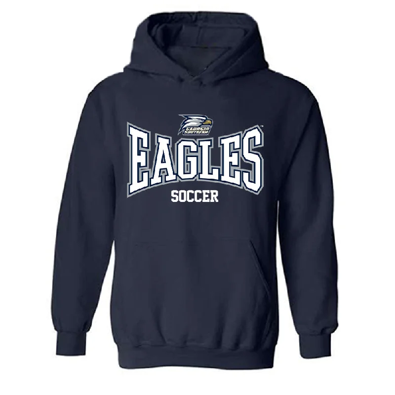 Georgia Southern - NCAA Women's Soccer : Lauren Connelly - Classic Shersey Hooded Sweatshirt Hoodie Dress Longline Feminine