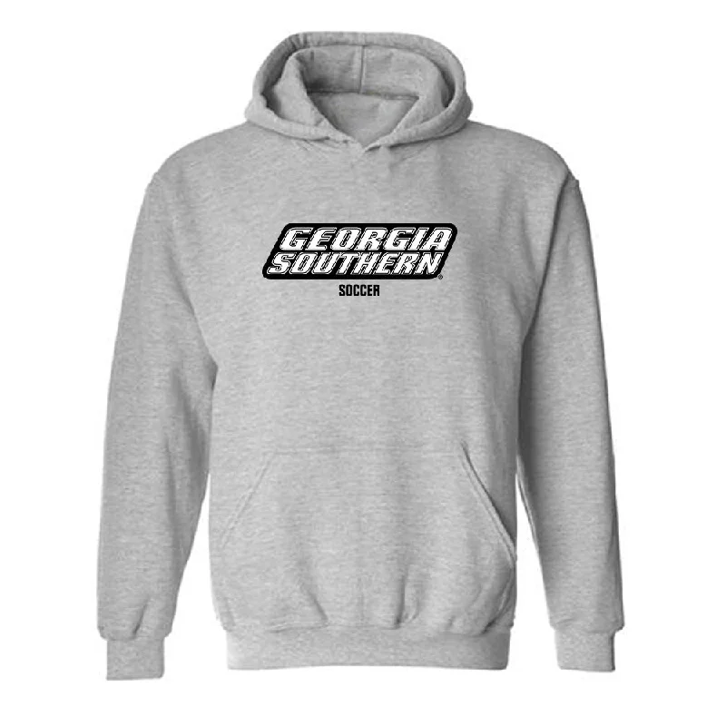 Georgia Southern - NCAA Women's Soccer : Lauren Connelly - Classic Fashion Shersey Hooded Sweatshirt Hoodie with Button Classic Timeless