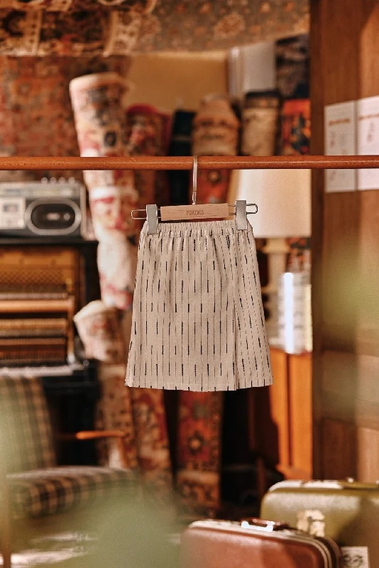 The Akar Kita Babies Folded Skirt - Grain Harvest denim skirt classic