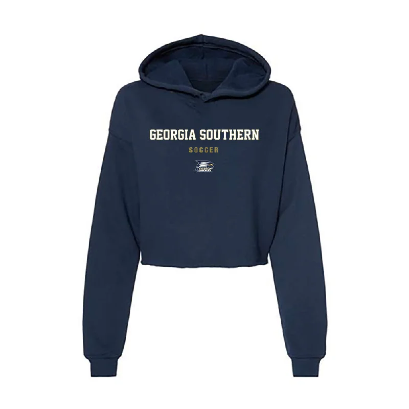 Georgia Southern - NCAA Women's Soccer : Lauren Connelly - Women's Crop Fleece Hoodie Hoodie Sweatshirt Pullover