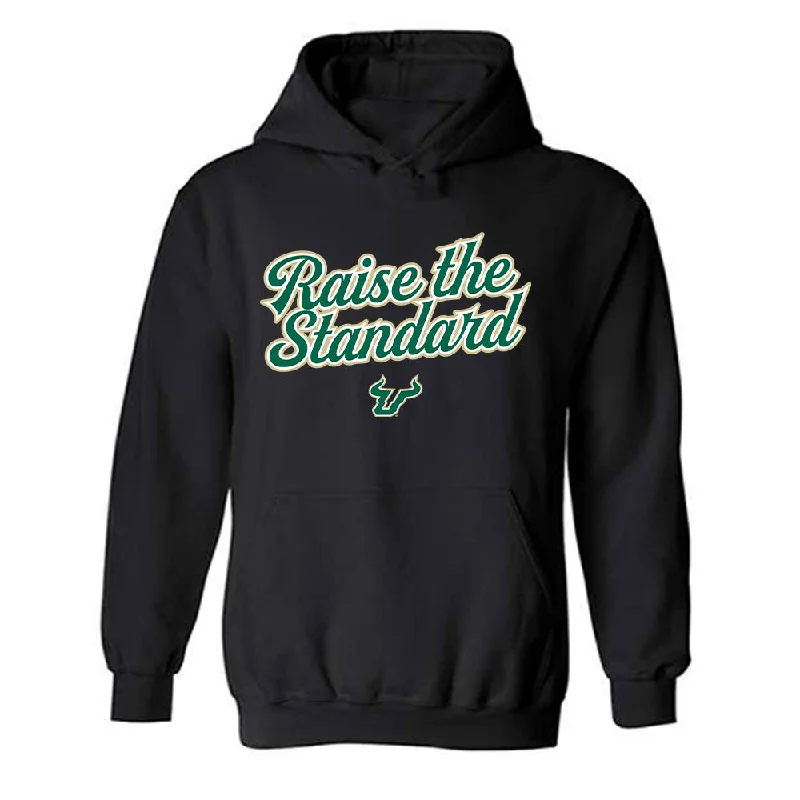 USF - NCAA Women's Soccer : Gentiana Fetaj - Hooded Sweatshirt Hoodie with Button Placket Classic Preppy