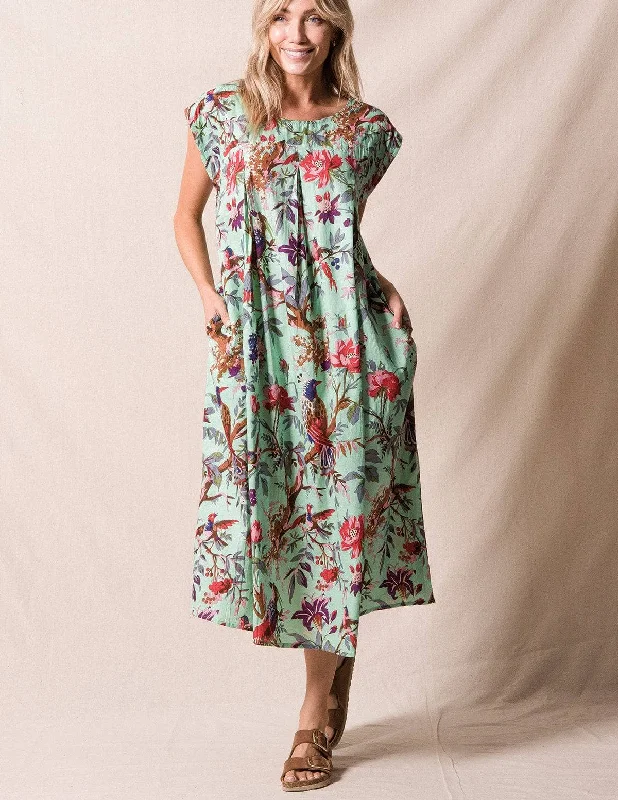 Fair Trade Amara Dress - Mint - As-Is-Clearance Tunics Essential wardrobe