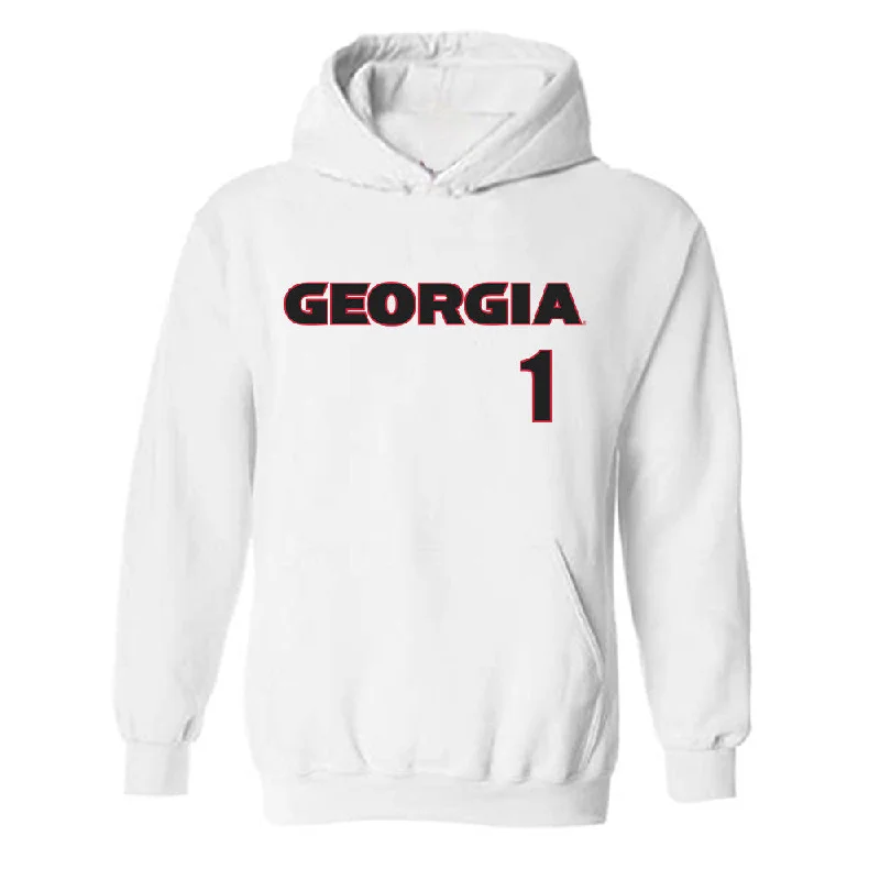 Georgia - NCAA Women's Soccer : Jordan Brown - Classic Shersey Hooded Sweatshirt Hoodie with Fur Luxurious Winter