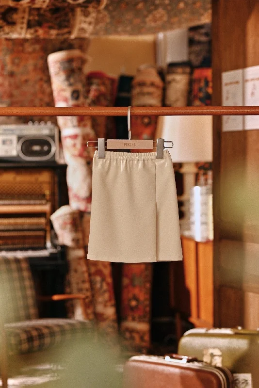 The Akar Kita Babies Folded Skirt - Sea Mist linen skirt relaxed
