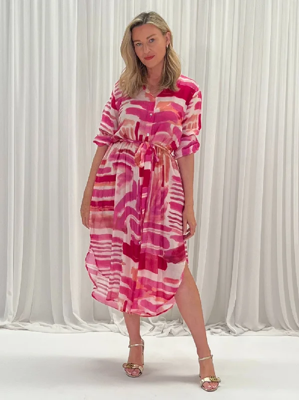 Cosmopolitan Dress - Pink Tunics Handmade artisanal