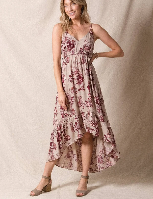 Avery Hi-Lo Dress Boat Neckline Classic